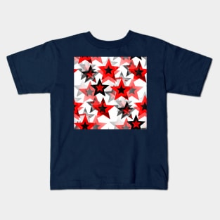 Festive red stars Kids T-Shirt